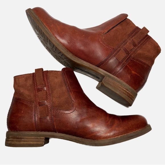 Timberland Brown Leather Earthkeepers Savin Hill Chelsea Ankle Boot Women’s 9.5 - Picture 3 of 11